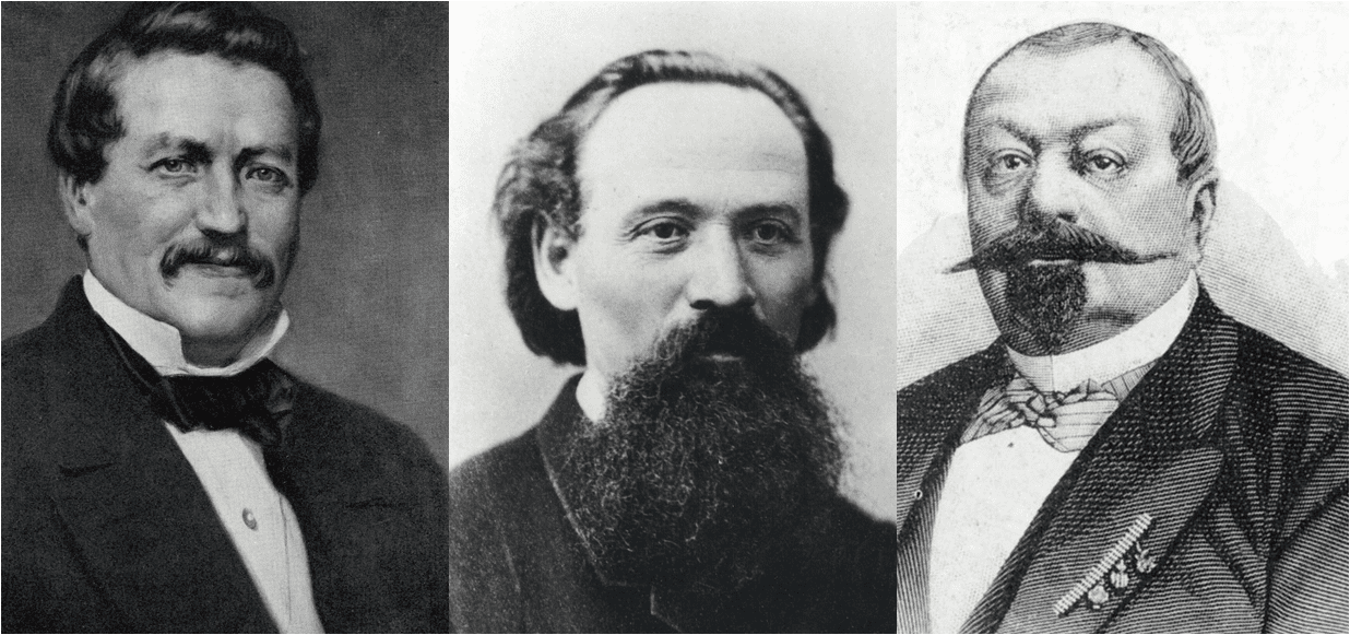 Fotos von Richard Hartmann, Luis Ferdinand Schönherr und Johann von Zimmermann Fotos von Richard Hartmann, Luis Ferdinand Schönherr und Johann von Zimmermann