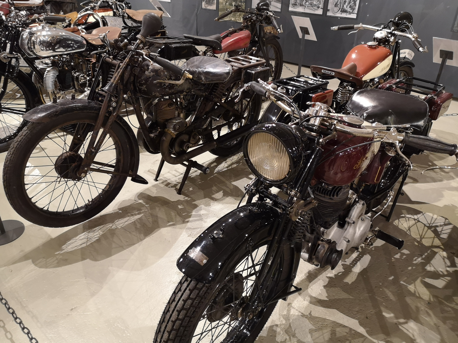 Motorräder in der Sonderausstellung "100 Jahre Schüttoff"