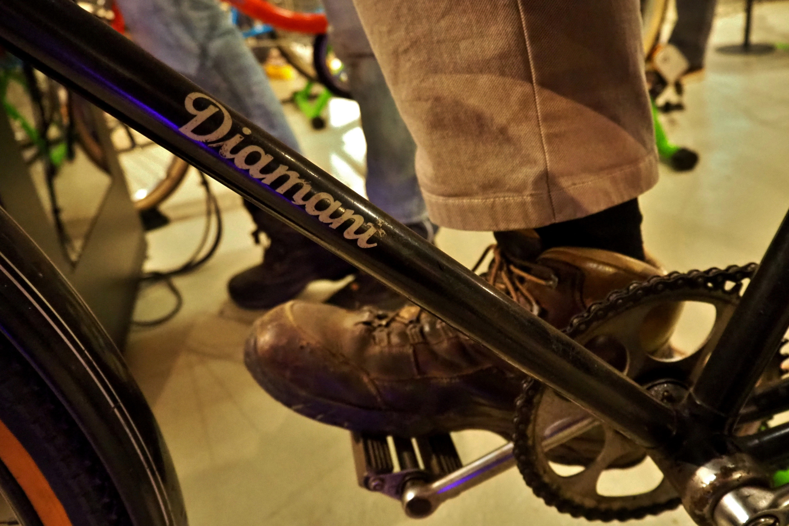 Detail eines historischen Fahrrades. Foto: Fahrradkino e.V.