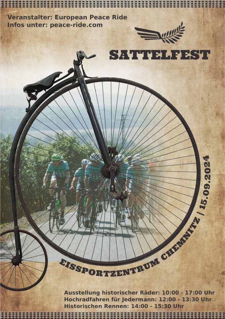 Poster zum "Sattelfest" 2024 des European Peace Ride