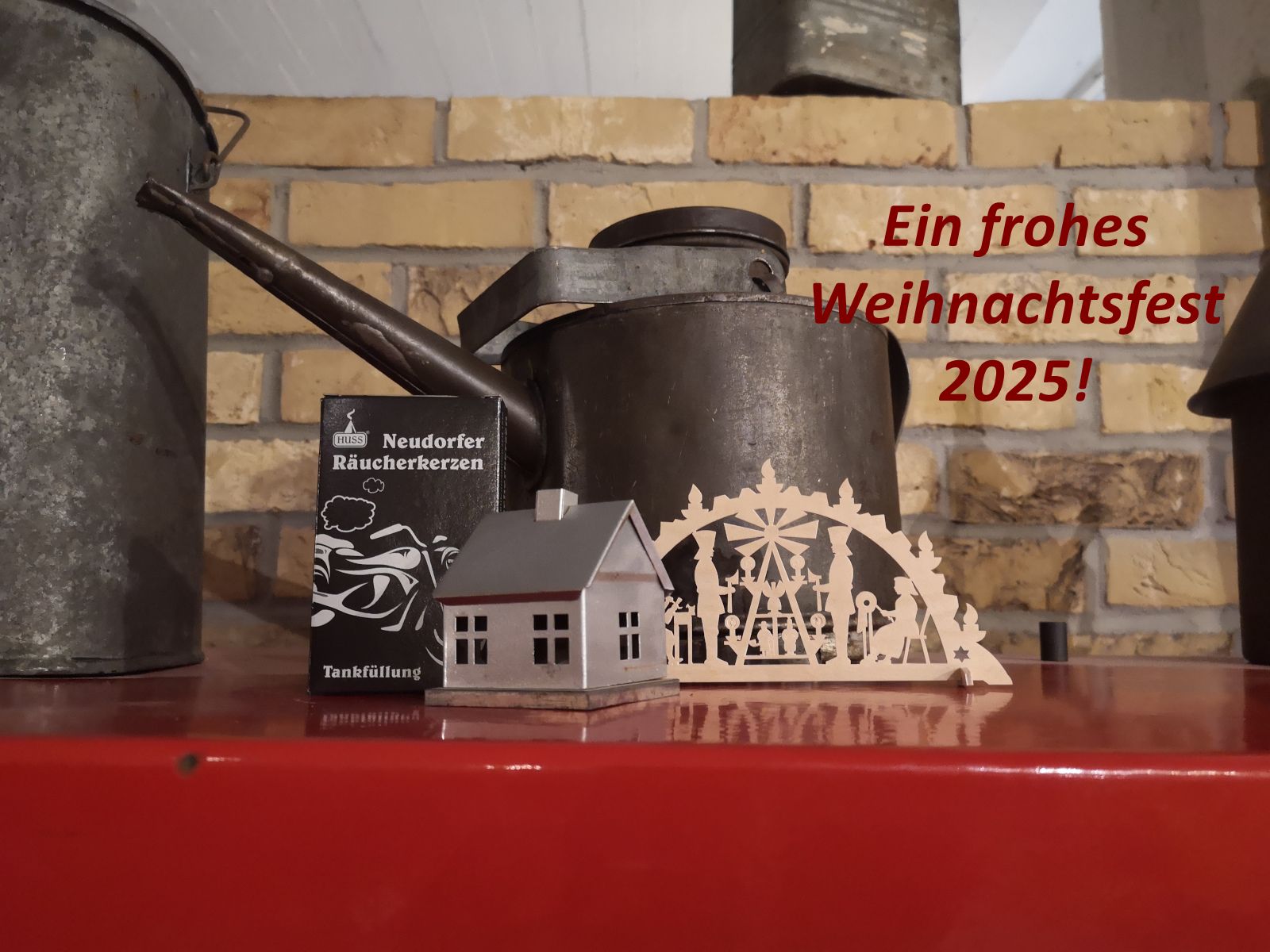 Weihnachtliche Grüße aus dem Museum für sächsische Fahrzeuge Chemnitz e.V., Foto: Kathy Eichholz