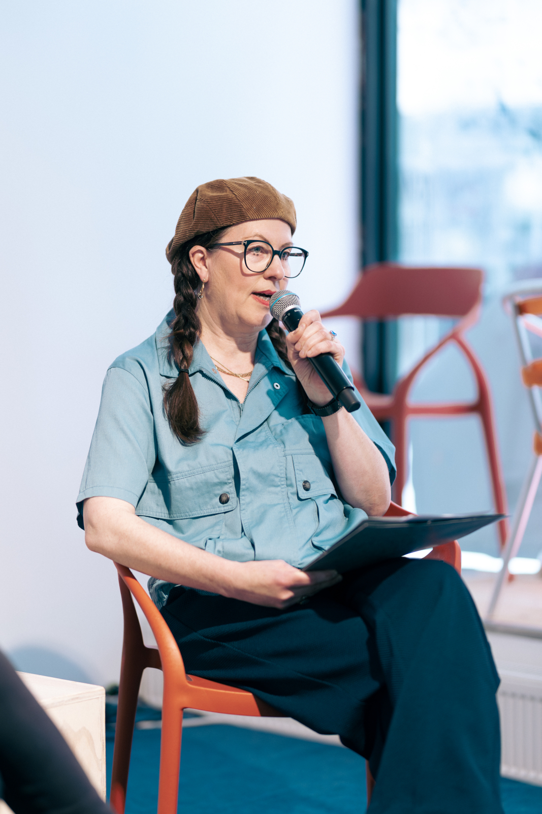 Beate Düber beim Pochen Sympostium 2026. Foto: Pochen - Theodor Müller