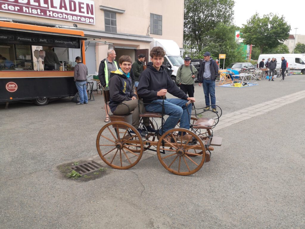 Vierrädrige Tretkutsche/Kröners Fahrmaschine. Foto: Kathy Eichholz