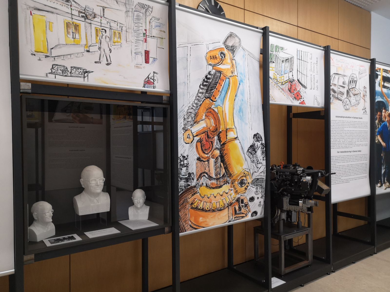 Ausstellung zu Ehren Carl H. Hahns. Foto: Kathy Eichholz